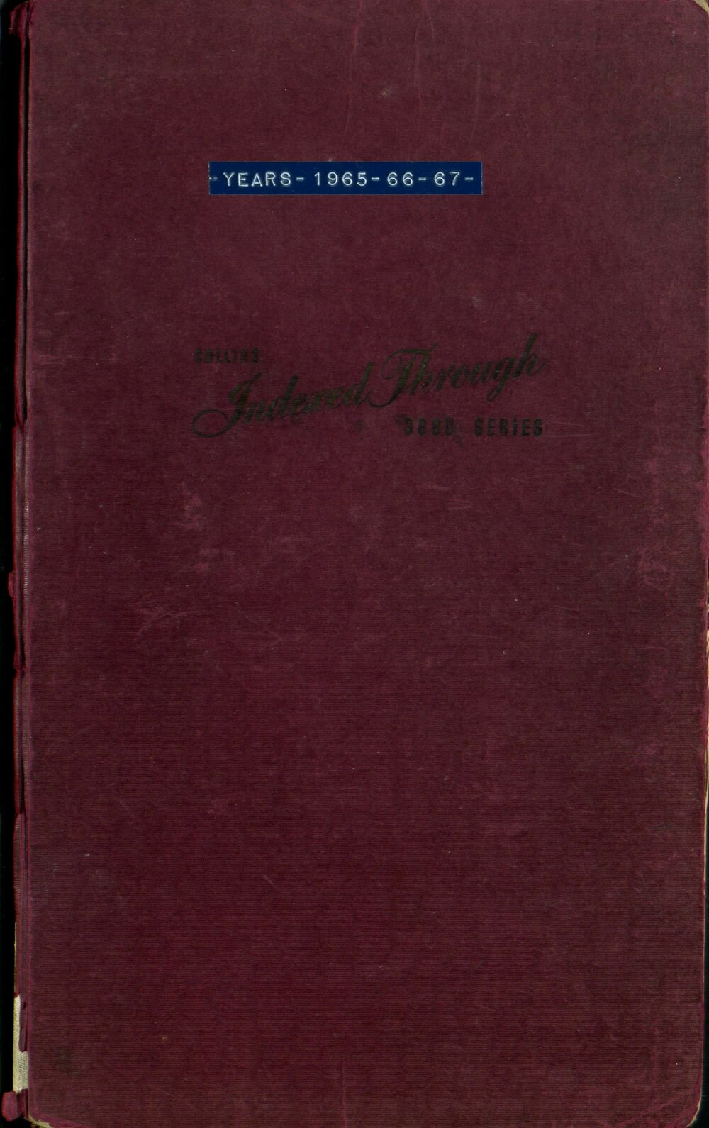 BIC Season Swim Records 1965-1967