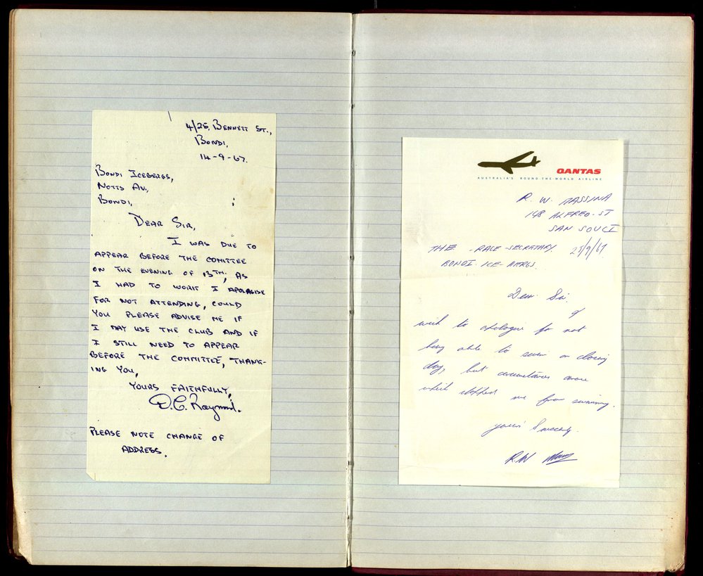 BIC Season Swim Records 1965-1967