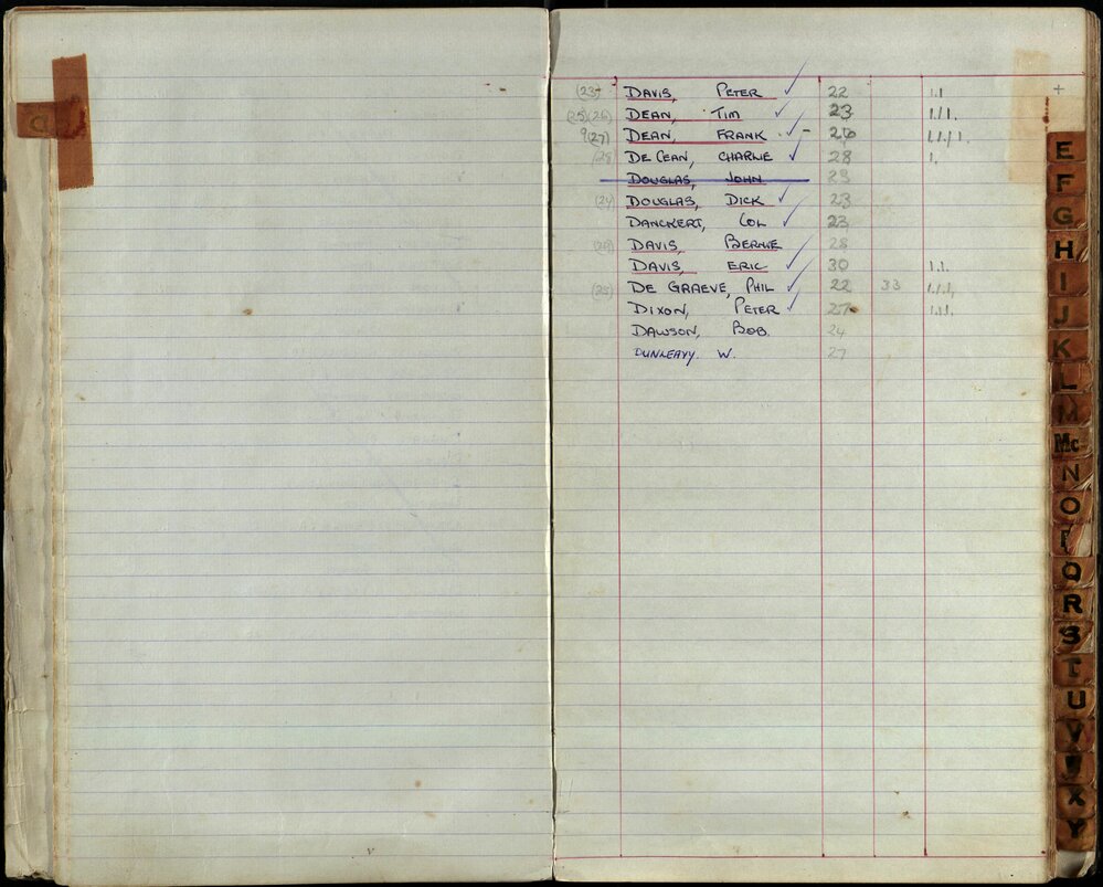 BIC Season Swim Records 1971-1973