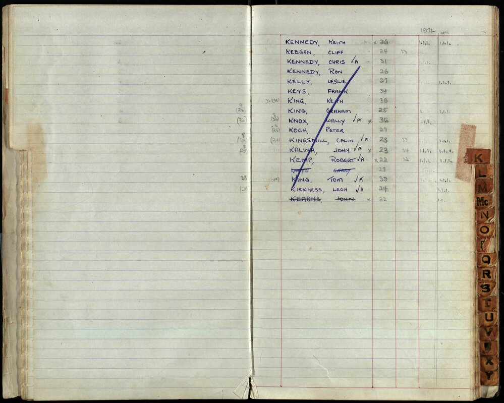 BIC Season Swim Records 1971-1973