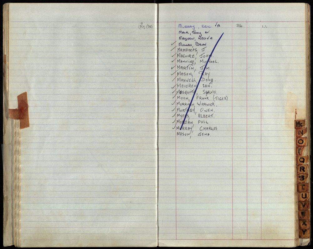 BIC Season Swim Records 1971-1973