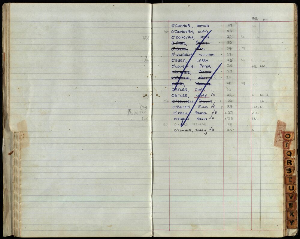BIC Season Swim Records 1971-1973