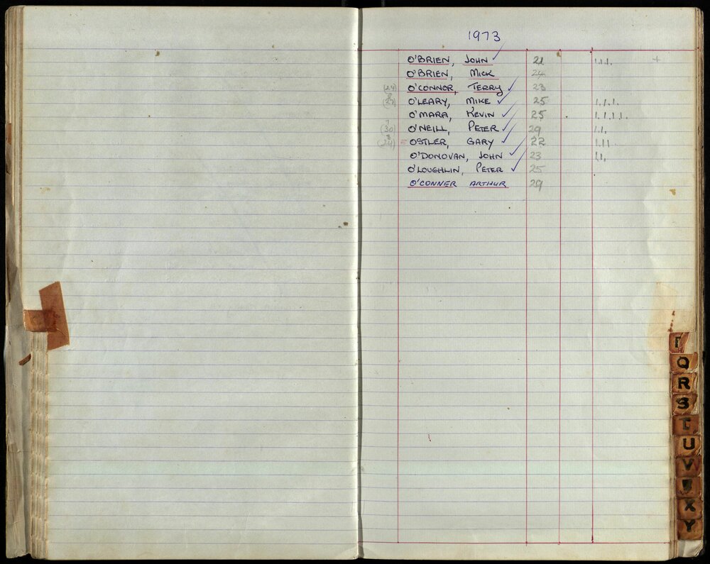 BIC Season Swim Records 1971-1973