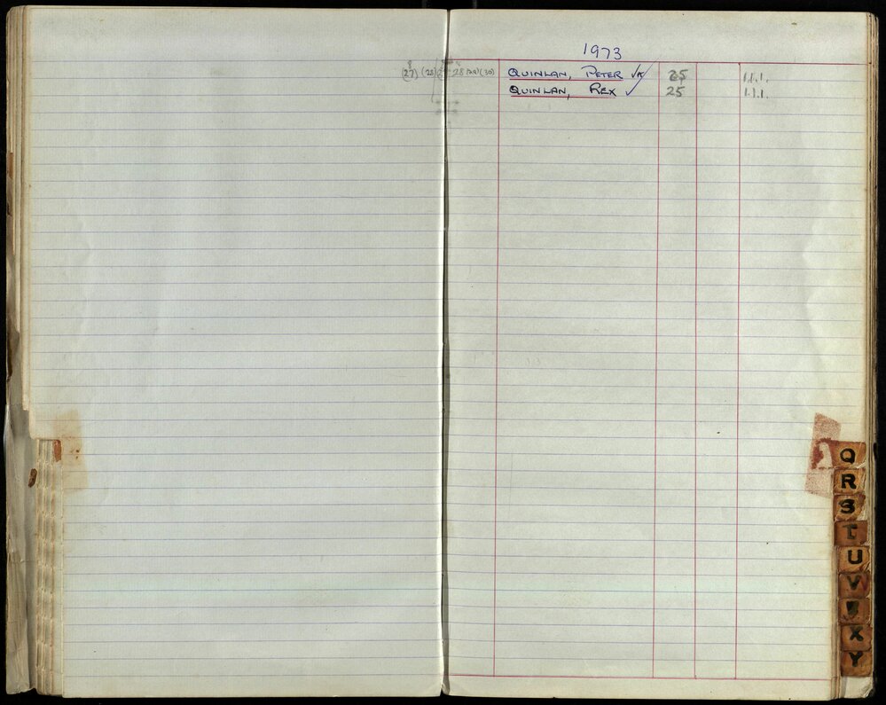 BIC Season Swim Records 1971-1973