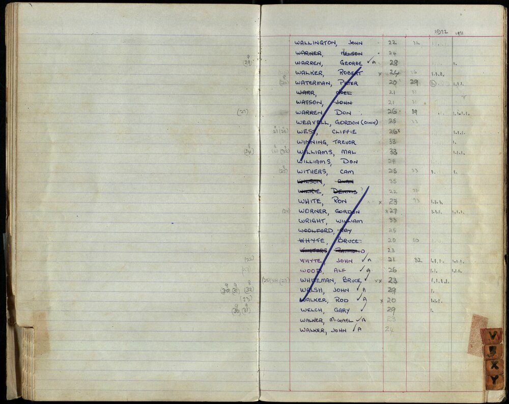 BIC Season Swim Records 1971-1973