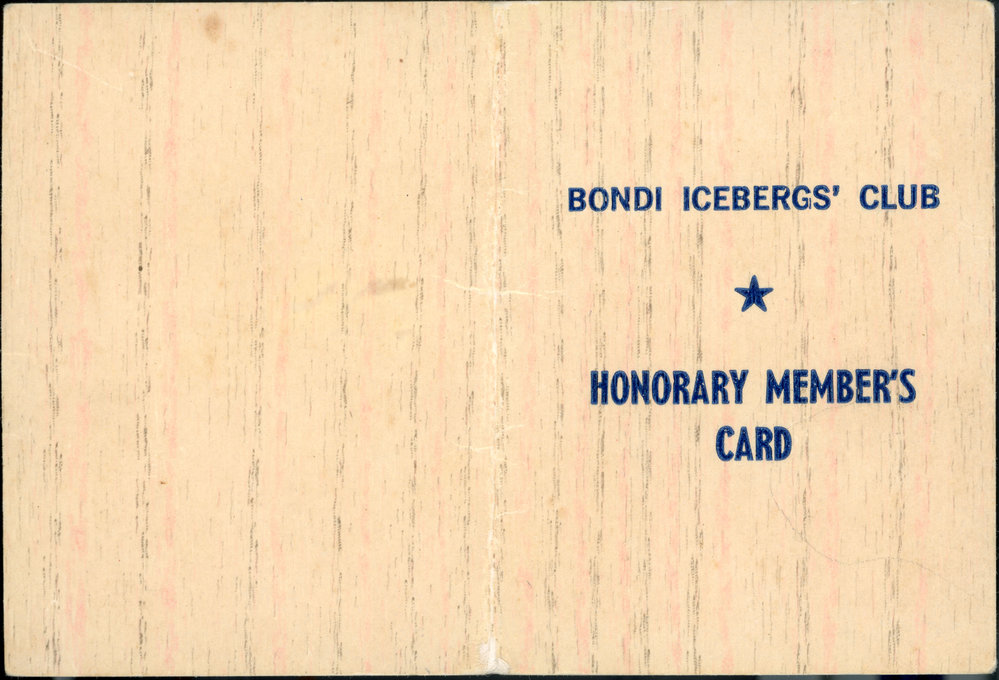 Members Card 1970