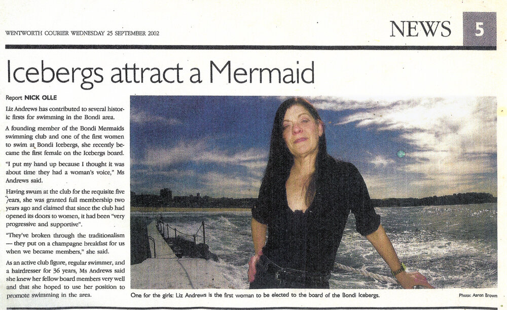 Liz Andrews, first female Director 2002