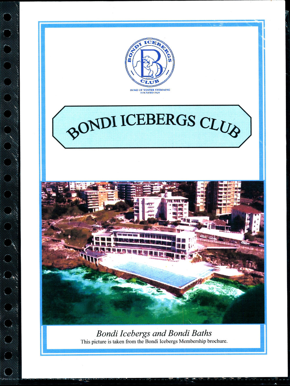 Bondi Icebergs Club Bill Sellen Booklet