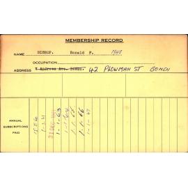 Members Records 1960-1967