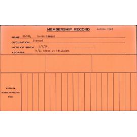 Members Records 1960-1967