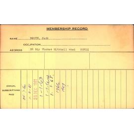 Members Records 1960-1967