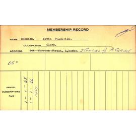 Members Records 1960-1967