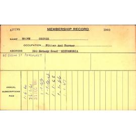 Members Records 1960-1967