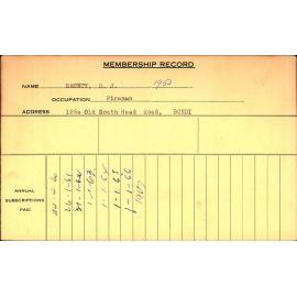 Members Records 1960-1967
