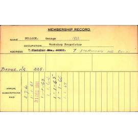 Members Records 1960-1967