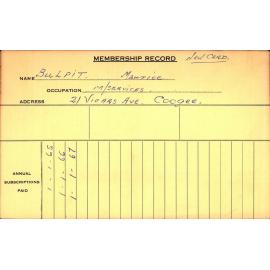 Members Records 1960-1967
