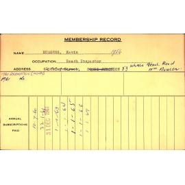 Members Records 1960-1967