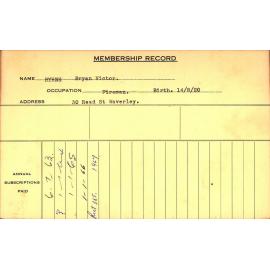 Members Records 1960-1967