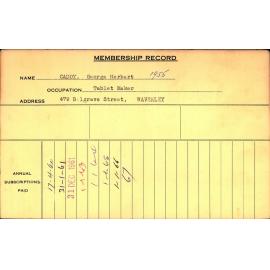 Members Records 1960-1967