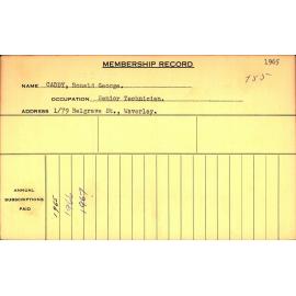 Members Records 1960-1967