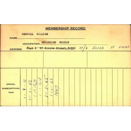 Members Records 1960-1967
