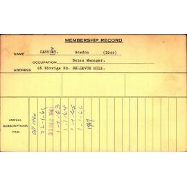 Members Records 1960-1967