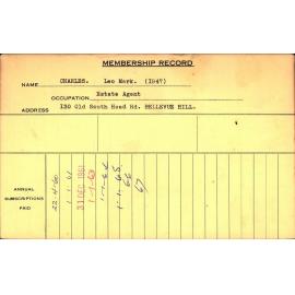 Members Records 1960-1967