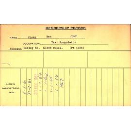 Members Records 1960-1967
