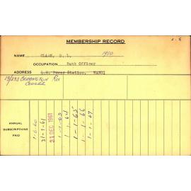 Members Records 1960-1967