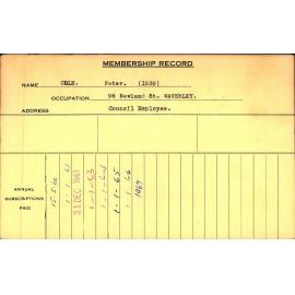 Members Records 1960-1967