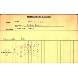 Members Records 1960-1967