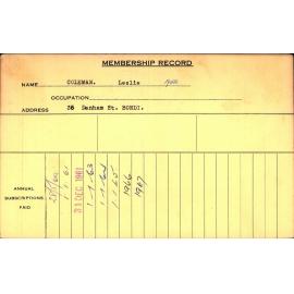 Members Records 1960-1967
