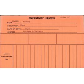 Members Records 1960-1967