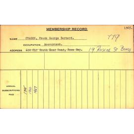 Members Records 1960-1967