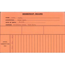 Members Records 1960-1967