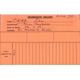 Members Records 1960-1967