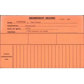 Members Records 1960-1967