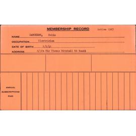 Members Records 1960-1967