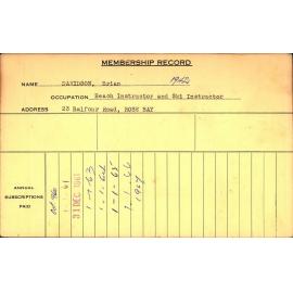 Members Records 1960-1967