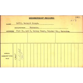 Members Records 1960-1967