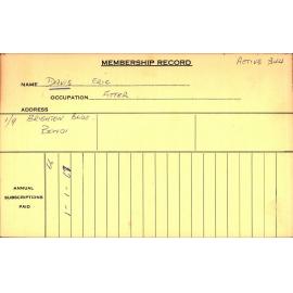 Members Records 1960-1967