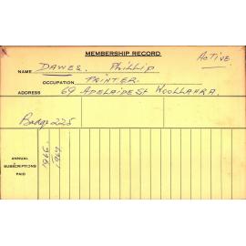 Members Records 1960-1967