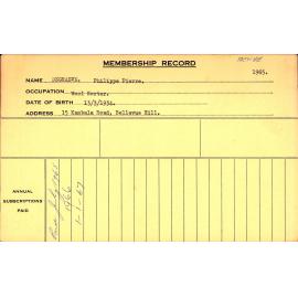 Members Records 1960-1967