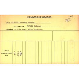 Members Records 1960-1967
