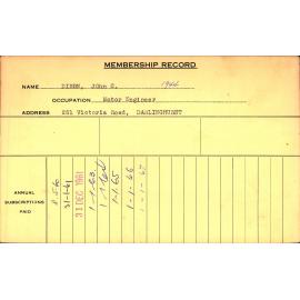 Members Records 1960-1967