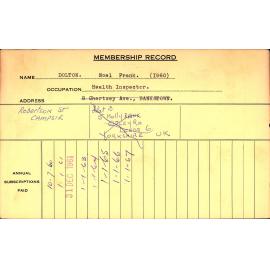 Members Records 1960-1967