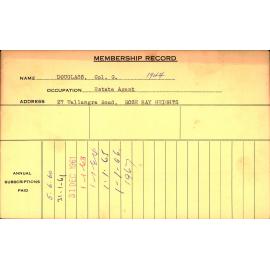 Members Records 1960-1967