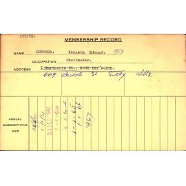 Members Records 1960-1967