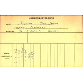 Members Records 1960-1967