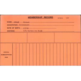 Members Records 1960-1967